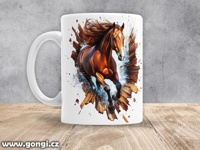 Hrnek - 0386 - Kůň v běhu 06